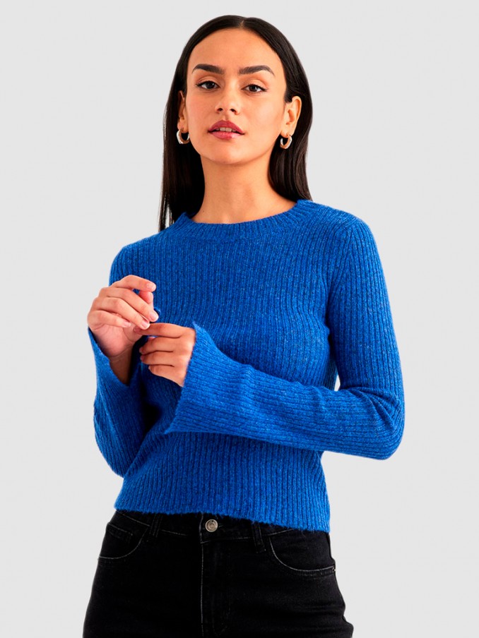 Pullover Woman Blue Vero Moda