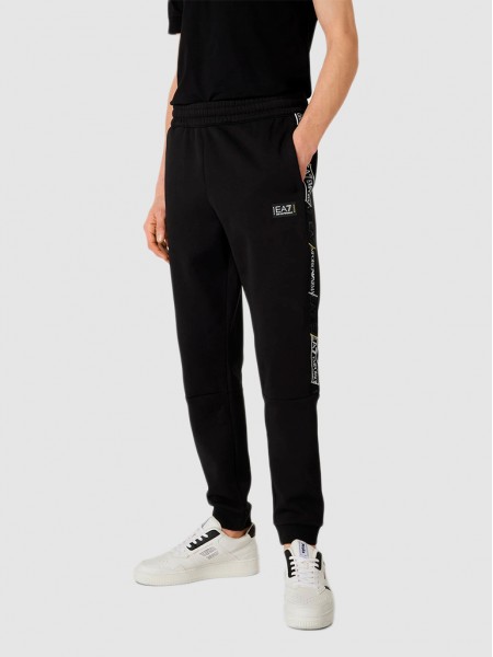 Pantalones Hombre Negro Ea7 Emporio Armani