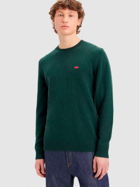 Sueter Hombre Verde Levis