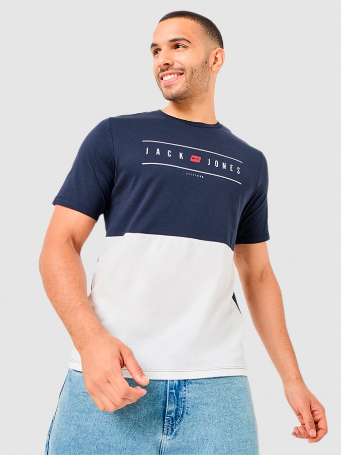 Camiseta Hombre Azul Marino Jack & Jones