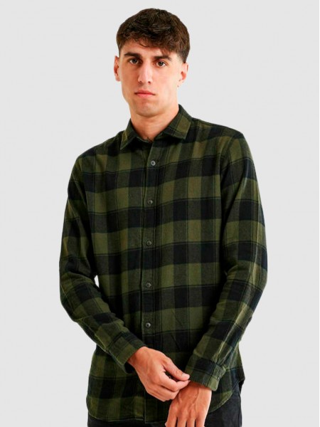 Camisa Hombre Verde Jack & Jones