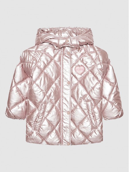 Kispo Menina Quilted Hooded Guess