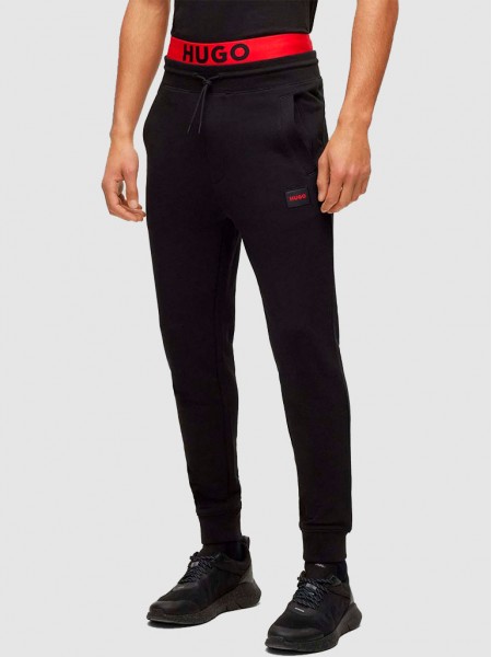 Pantalones Hombre Negro Hugo Boss