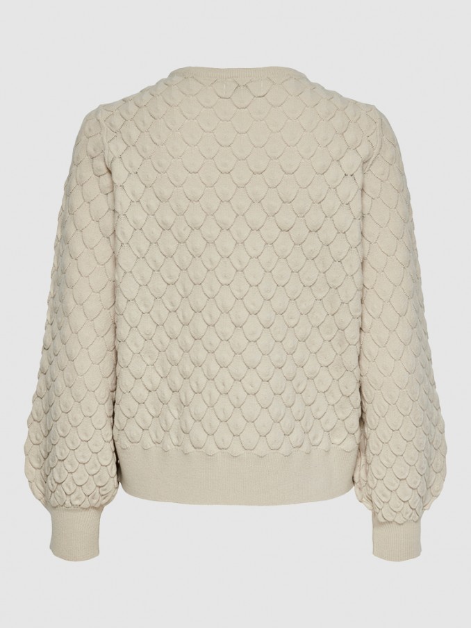 Sueter Mujer Crema Only