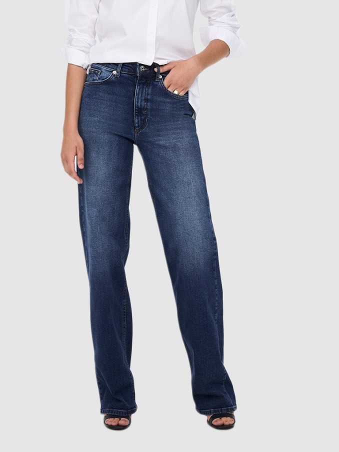 Pants Woman Dark Jeans Only