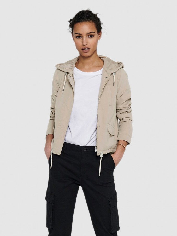 Jacket Woman Beige Only