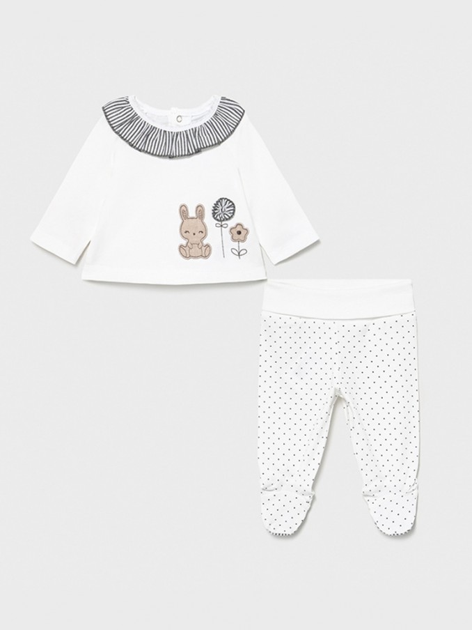 Conjunto Bebe Niña Blanco Mayoral