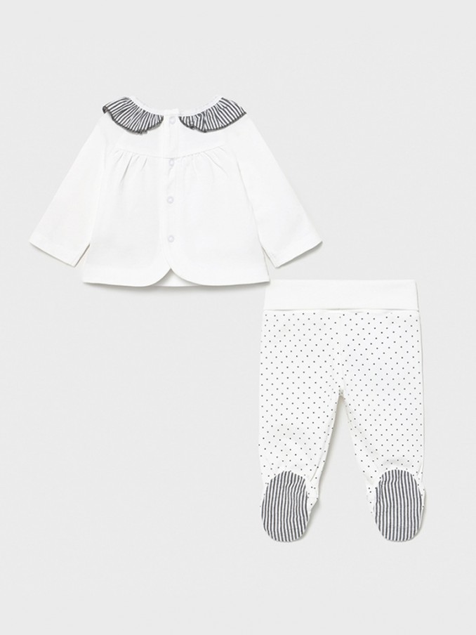 Conjunto Bebe Niña Blanco Mayoral