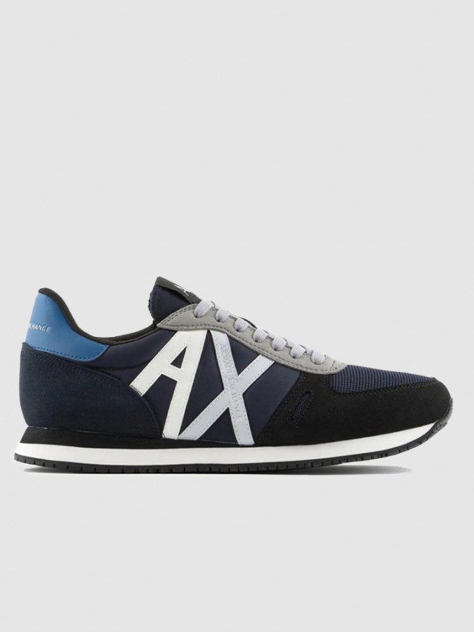 Tenis Hombre Azul Marino Armani Exchange