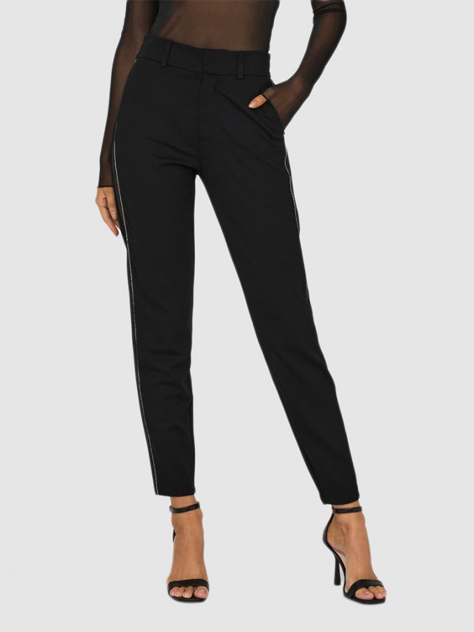Pantalones Mujer Negro Only