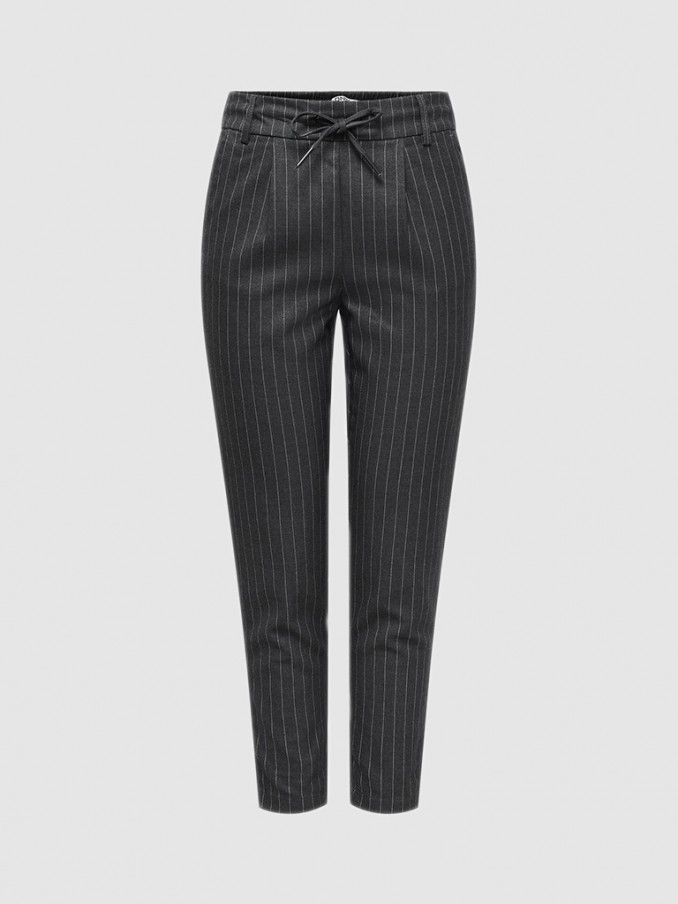 Pantalones Mujer Gris Oscuro Only