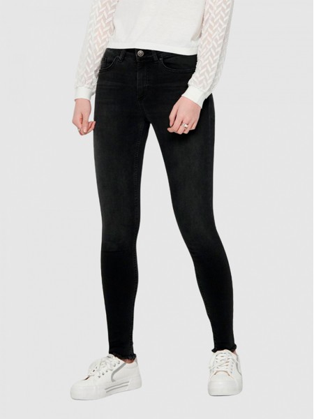 Pantalones Mujer Negro Only