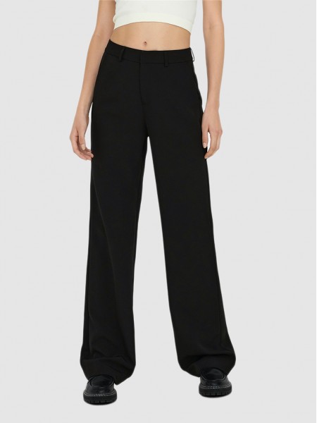 Pantalones Mujer Negro Only