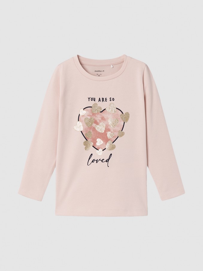 T-Shirt Girl Light Pink Name It
