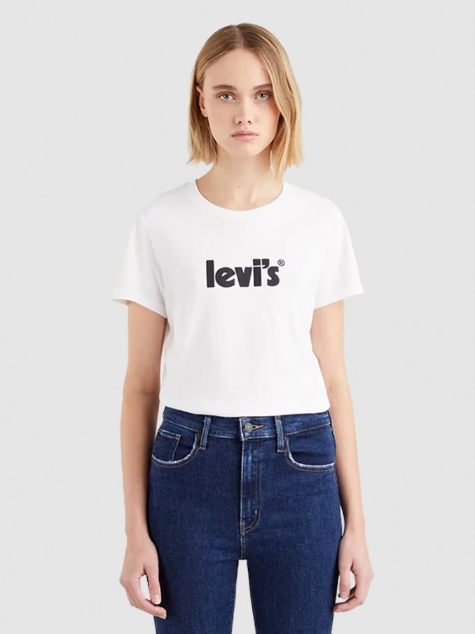 Camiseta Mujer Crema Levis