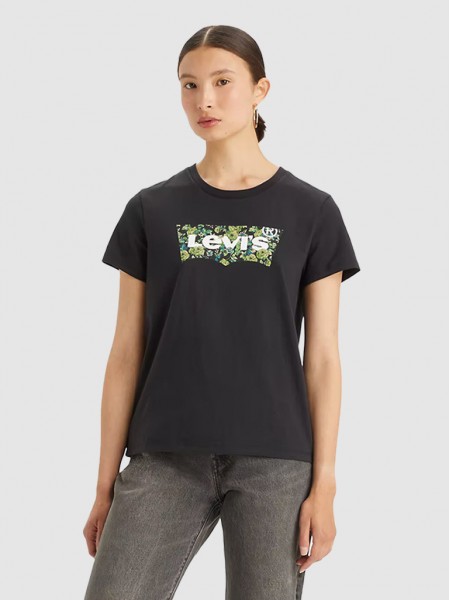 T-Shirt Woman Black Levis