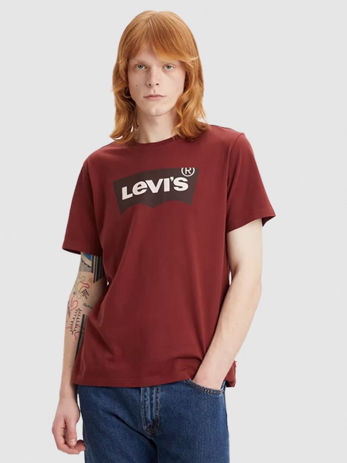 Camiseta Hombre Rojo Levis