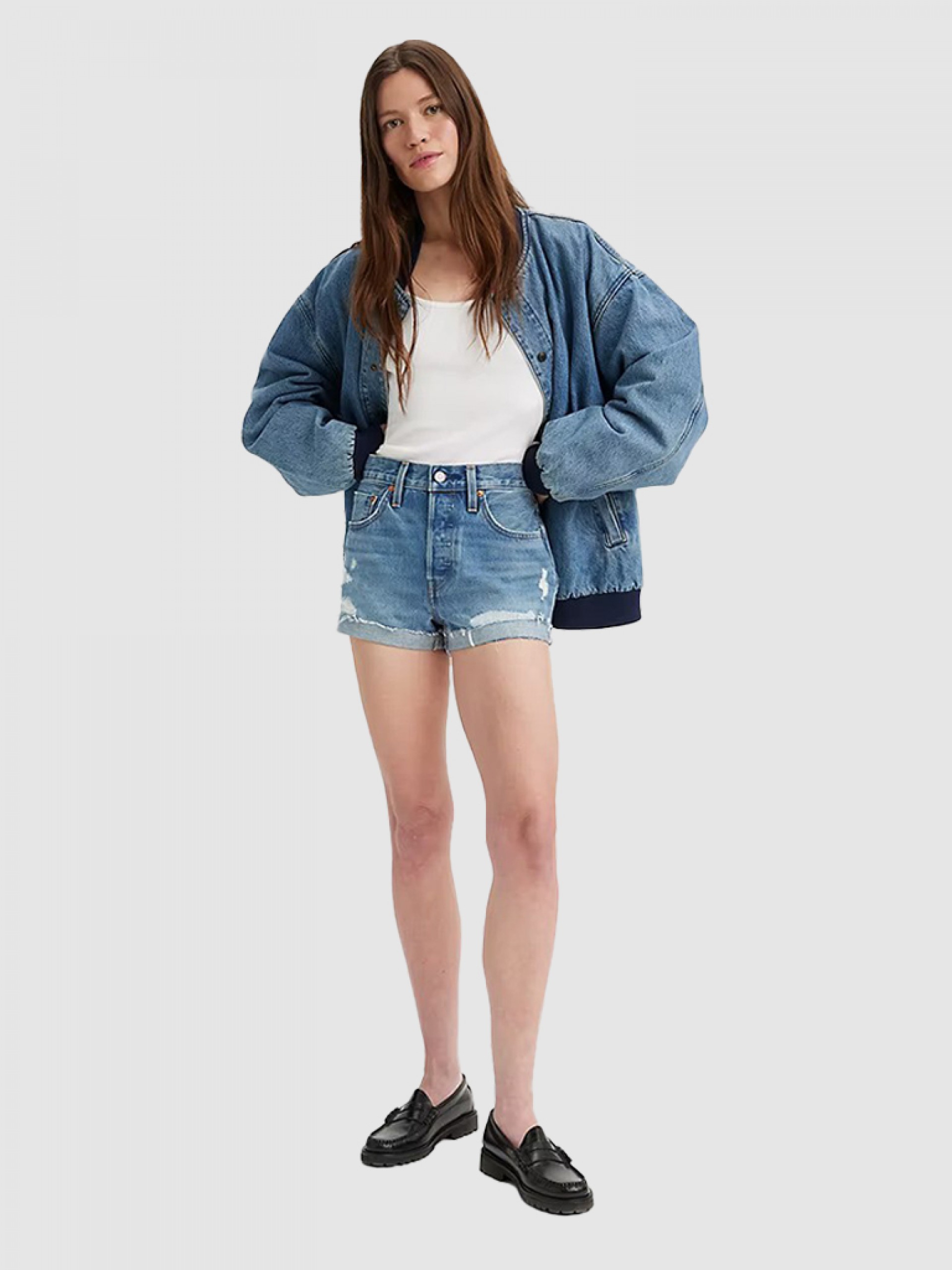 Pantalones Cortos Mujer Levis