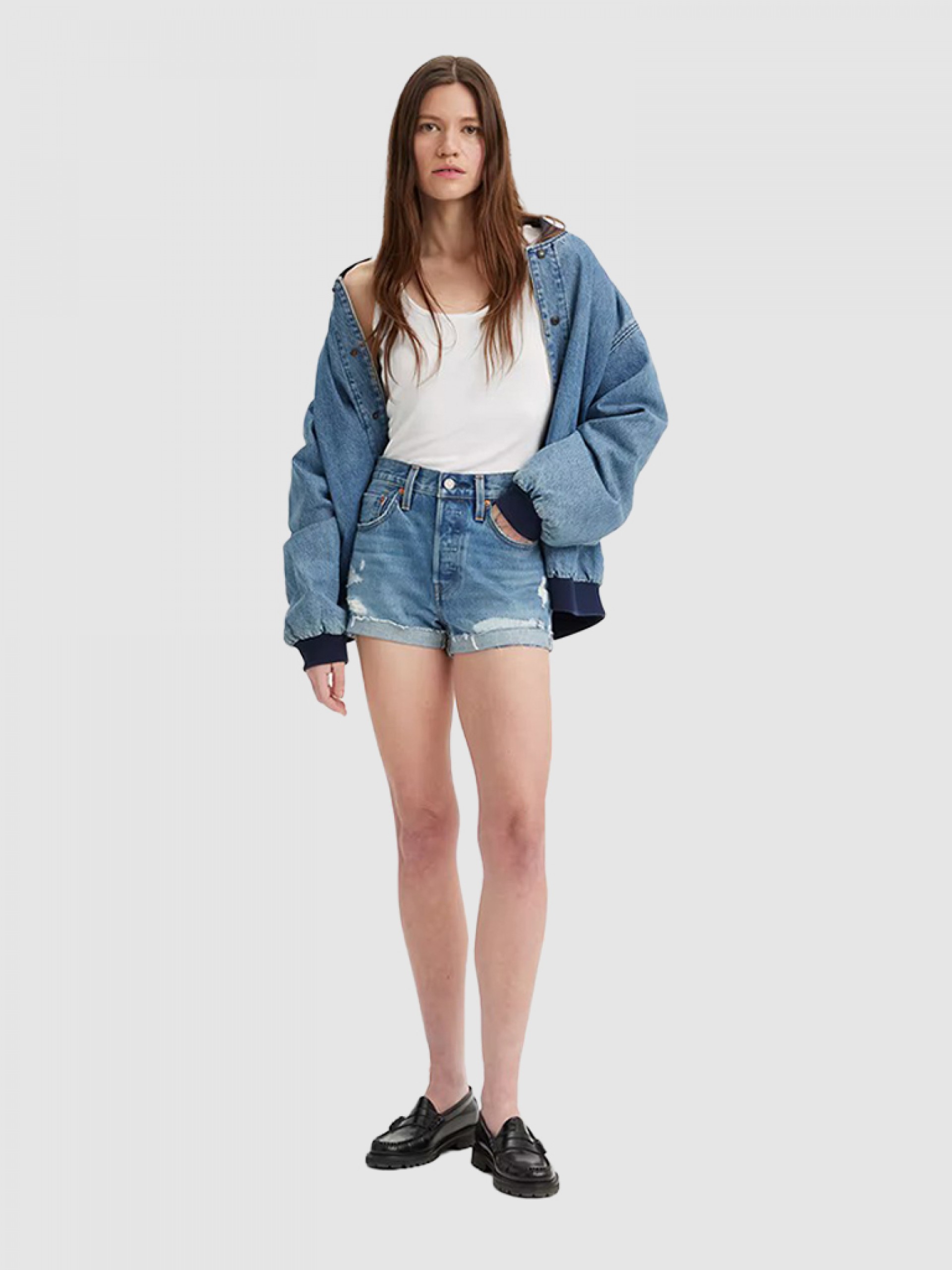 Pantalones Cortos Mujer Levis