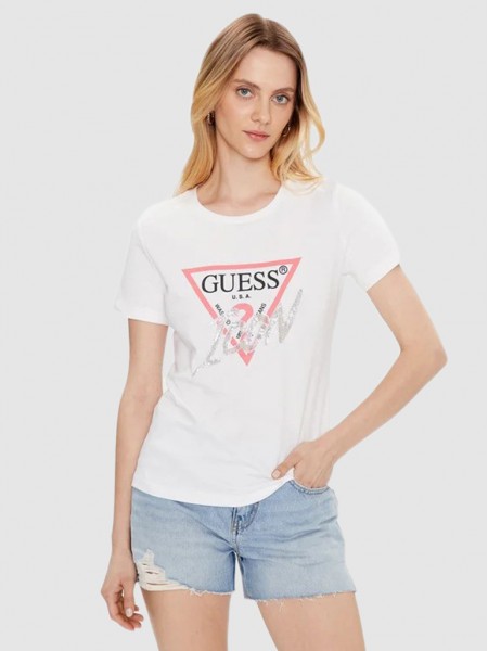 T-Shirt Mulher Icon Guess