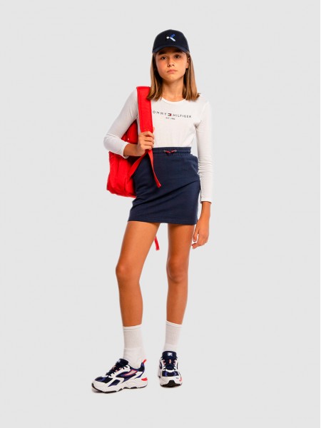 T-Shirt Girl White Tommy Jeans Kids