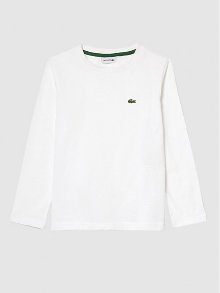 T-Shirt Boy White Lacoste