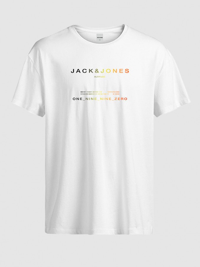 Camiseta Hombre Blanco Jack & Jones