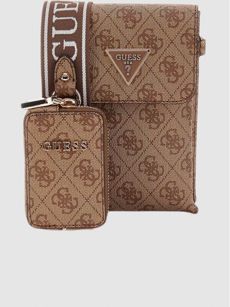 Mobile Phone Case Woman Beige Guess
