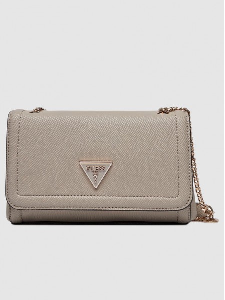 Bolsos de Hombro Mujer Beige Guess