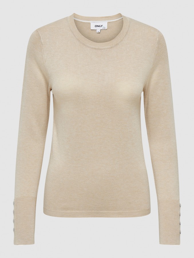 Sueter Mujer Beige Only