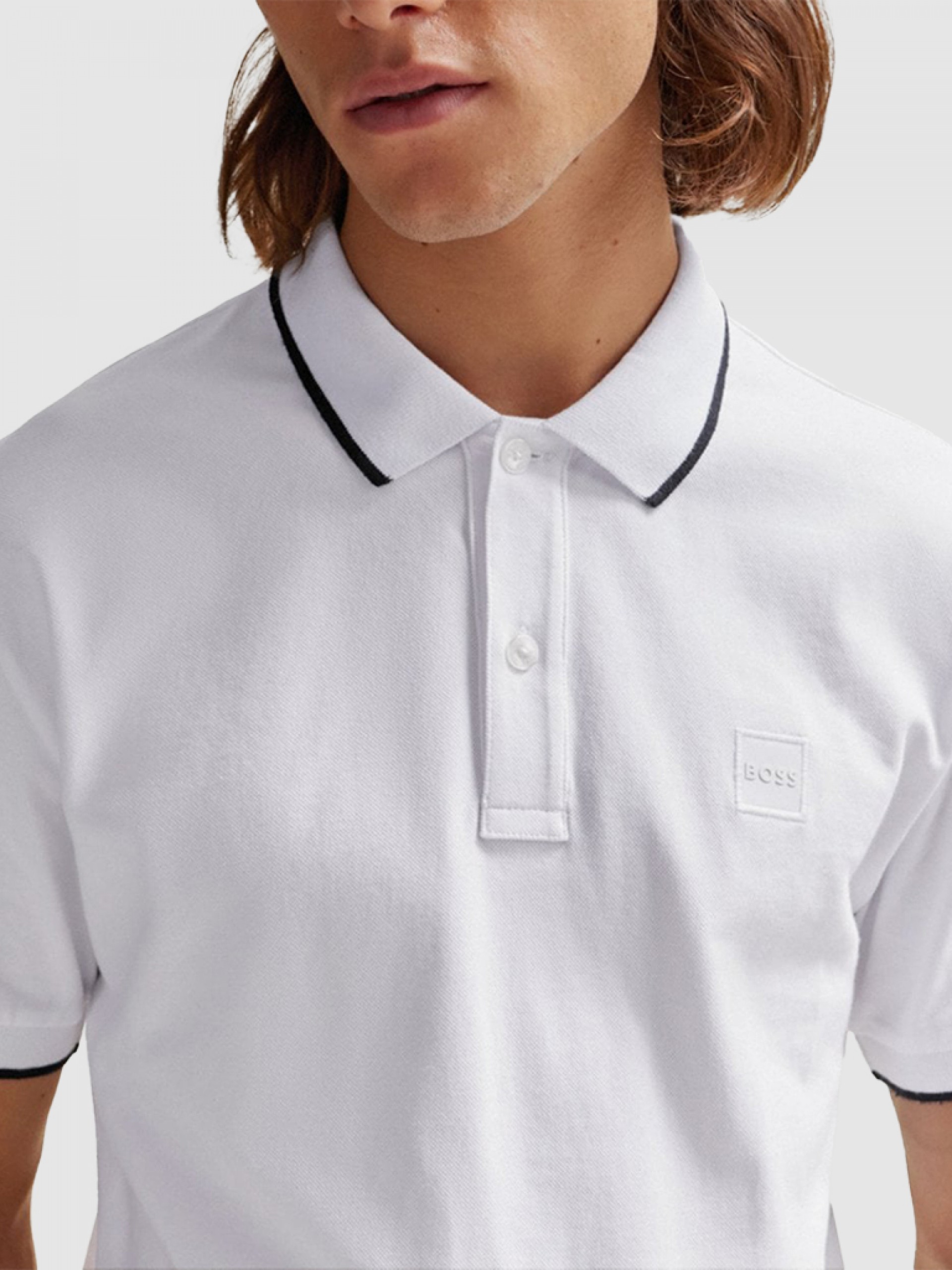 Polo Shirt Man Boss Orange