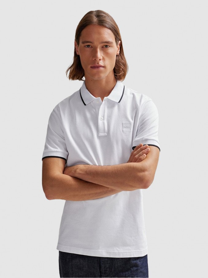 Polo Shirt Man White Boss