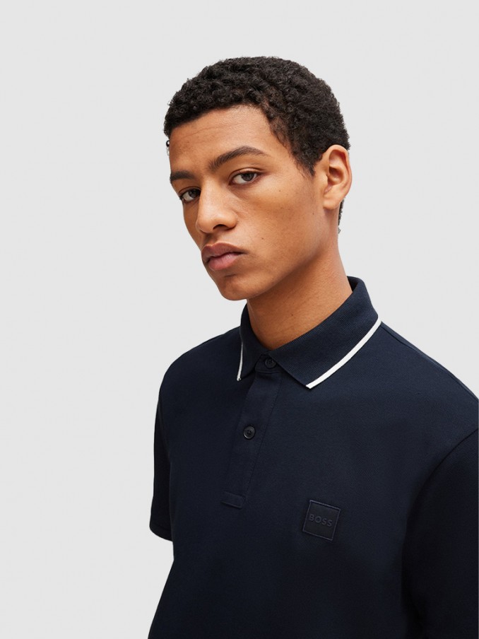 Polo Shirt Man Boss Orange