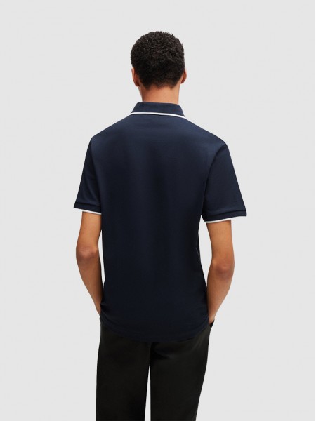 Polo Shirt Man Boss Orange