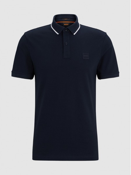 Polo Shirt Man Boss Orange