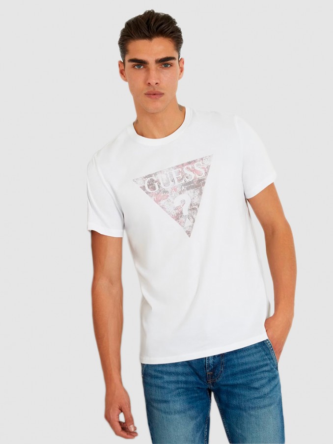 T-Shirt Homem Triangle Guess