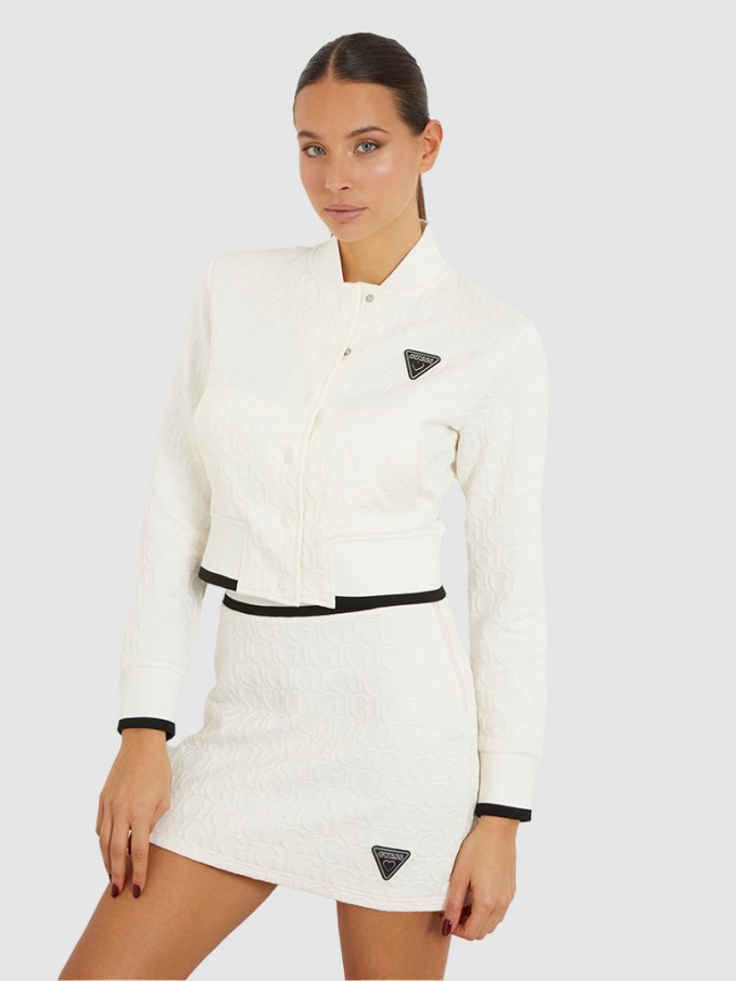 Jacket Woman White Guess Underwear