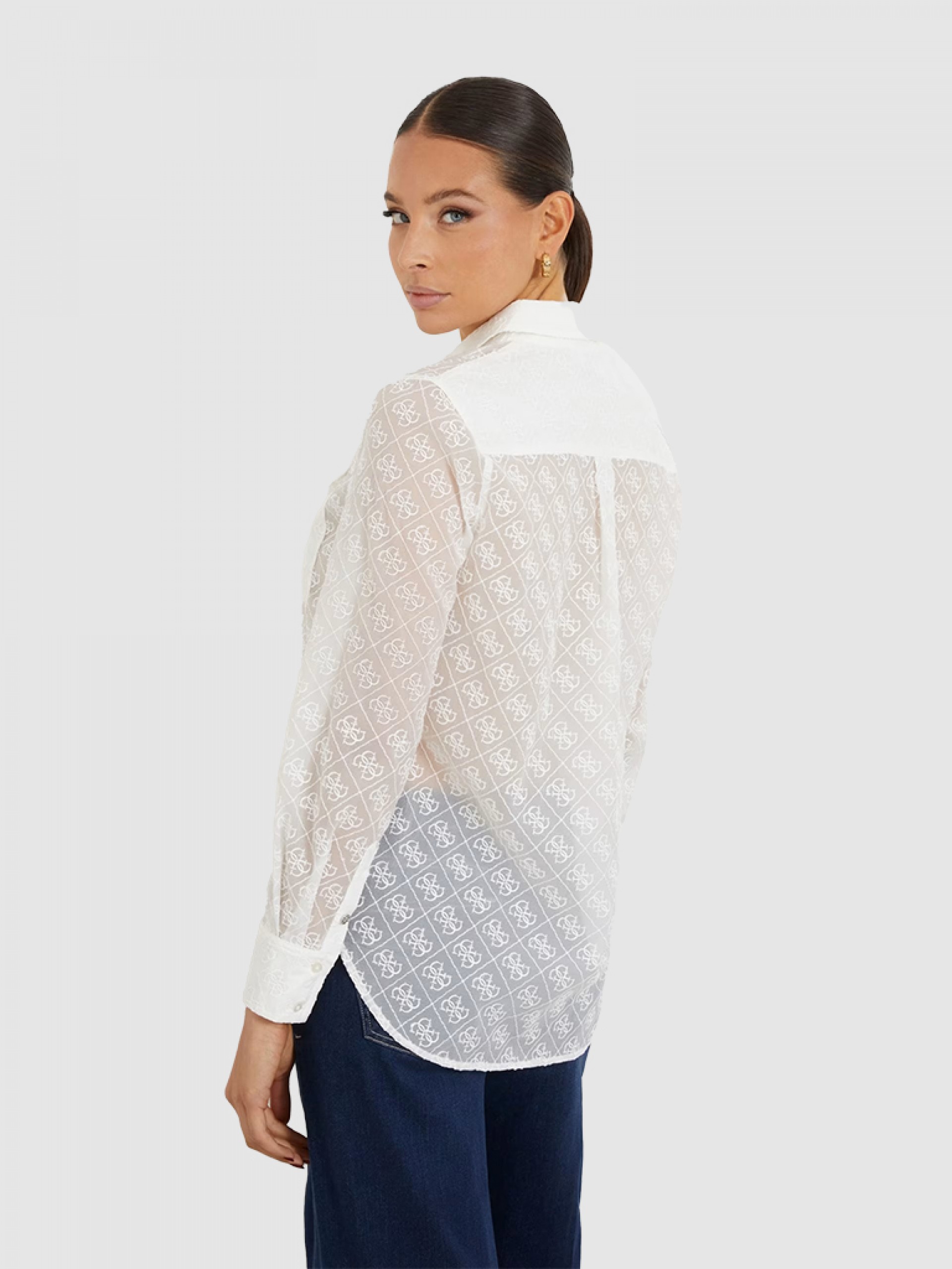 Camisa Mulher Logo Guess