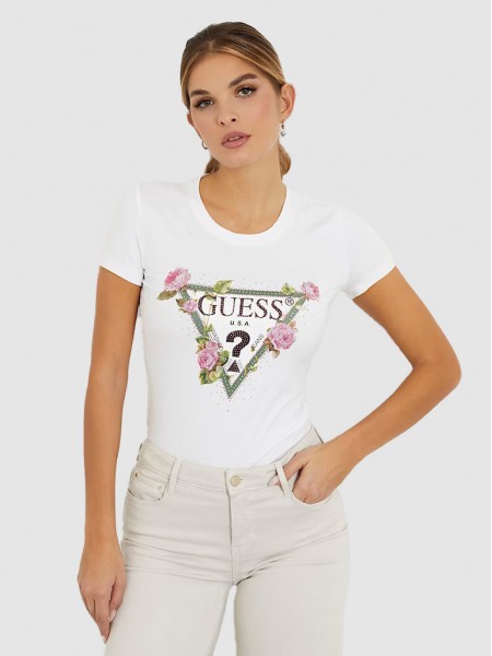 T-Shirt Mulher Triangle Guess