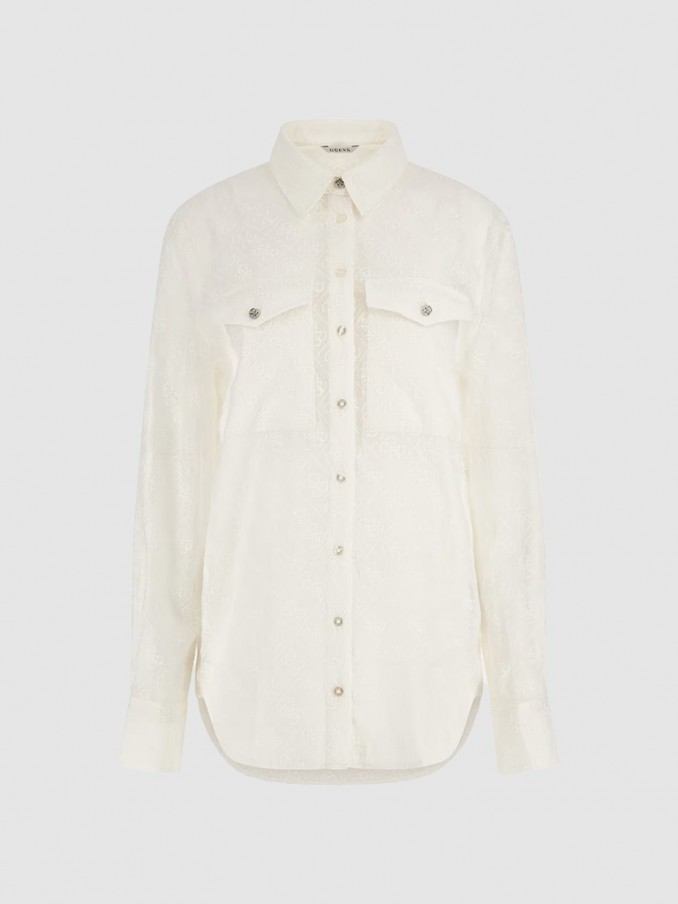 Camisa Mulher Logo Guess