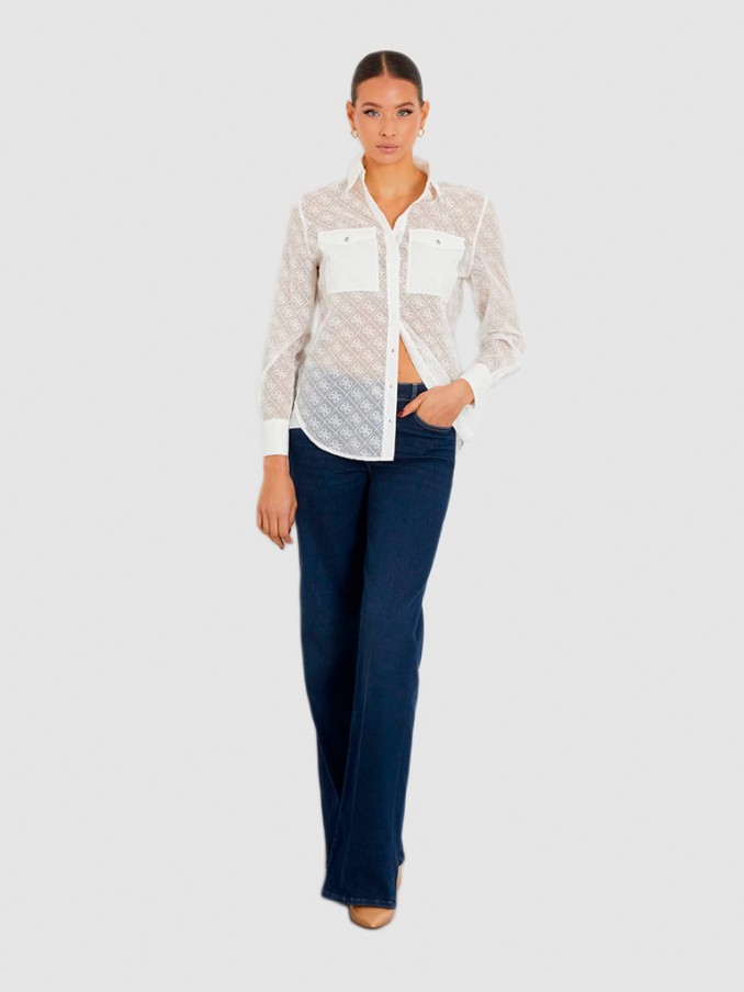 Camisa Mulher Logo Guess