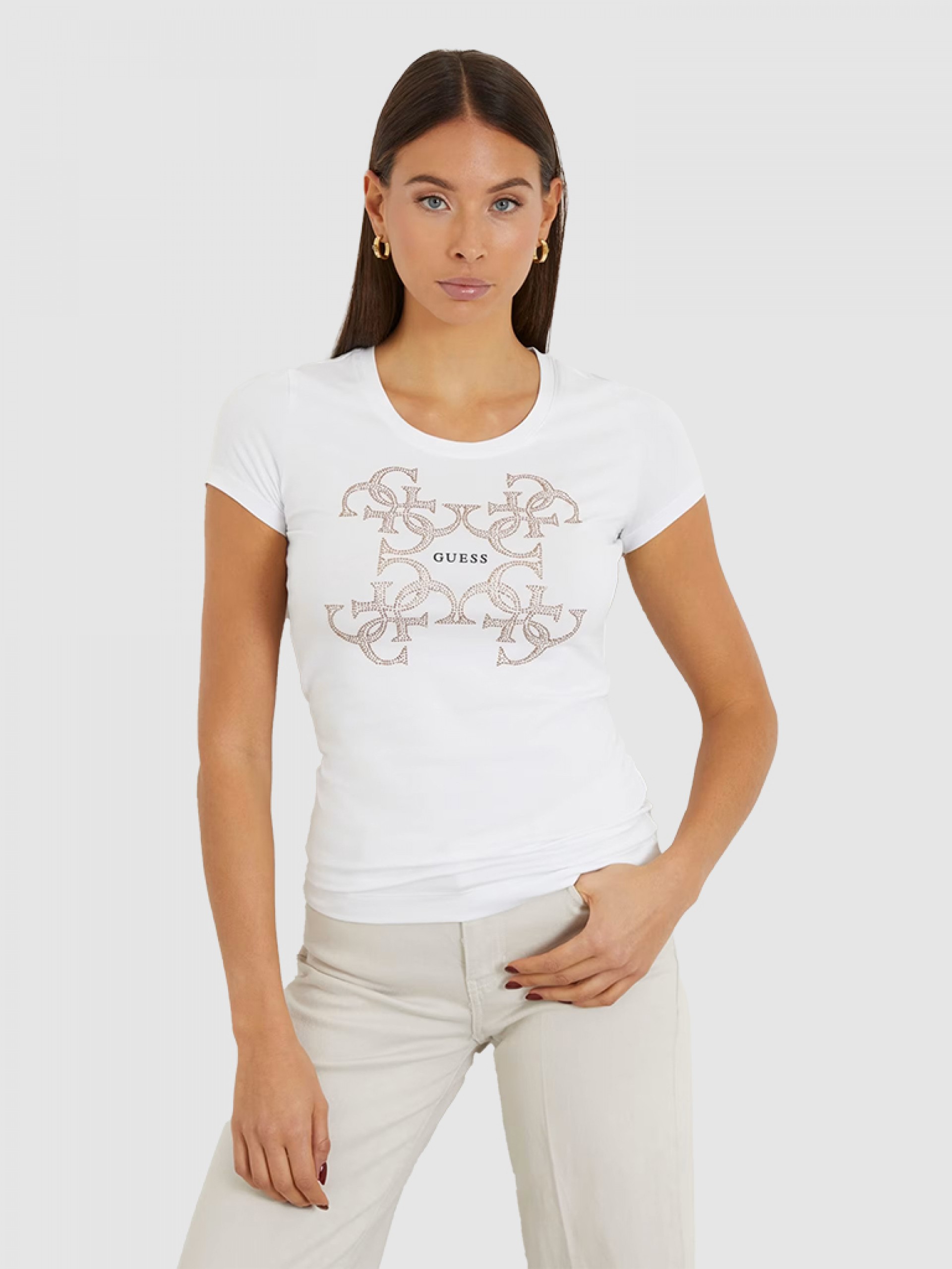 T-Shirt Mulher Logo Guess