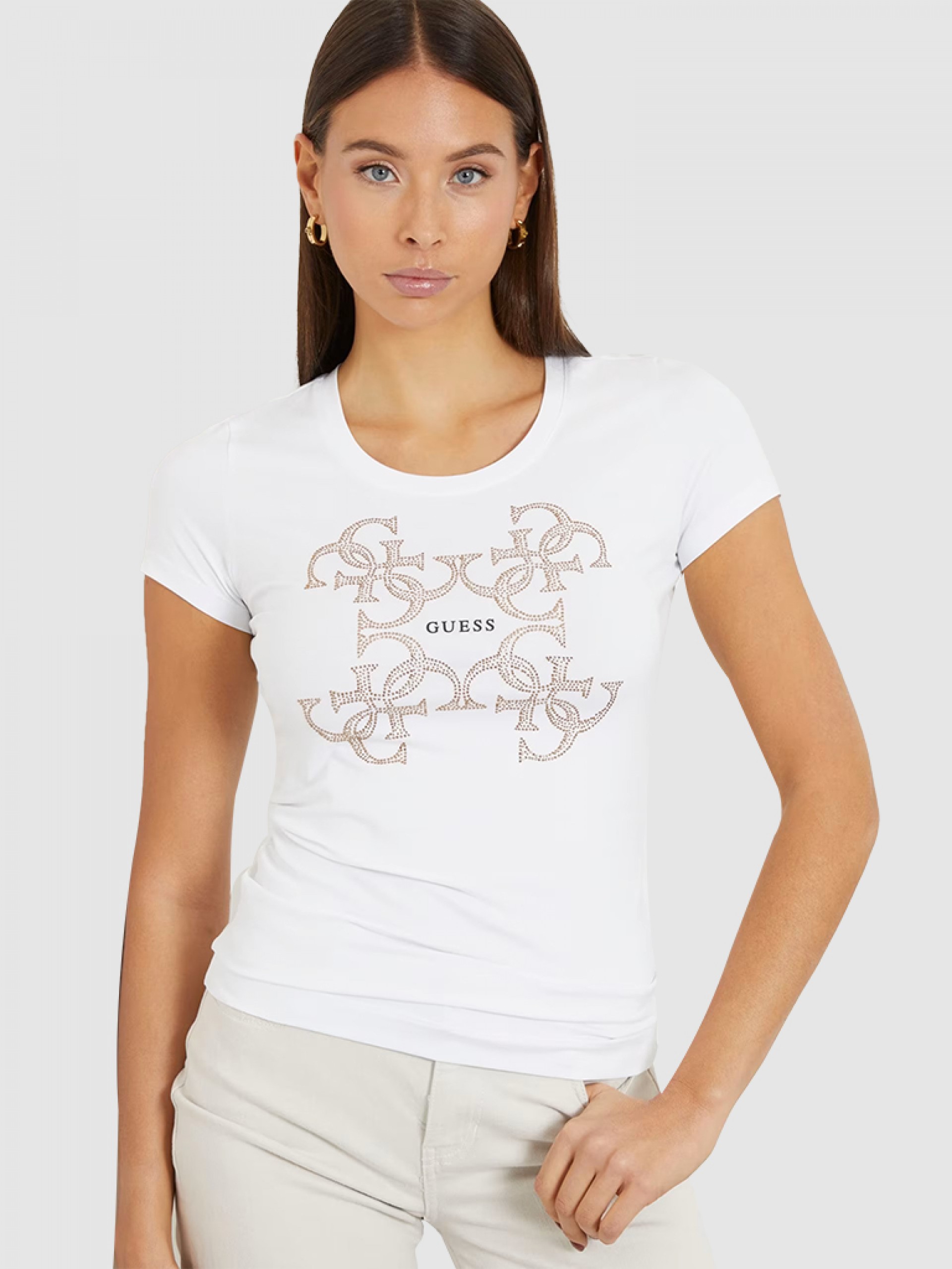 T-Shirt Mulher Logo Guess