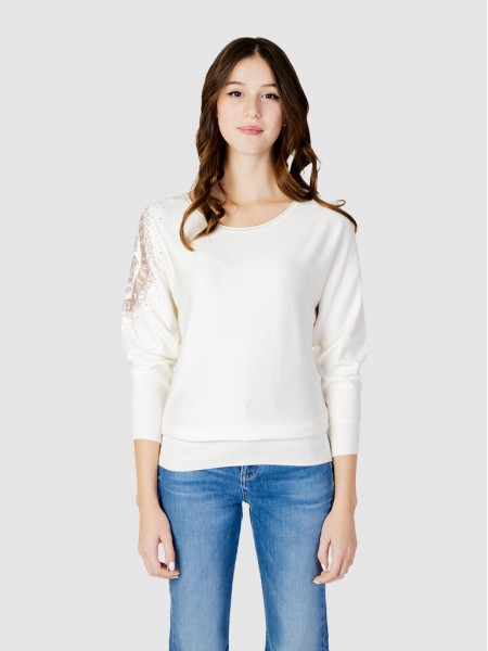 Pullover Woman Cream Guess