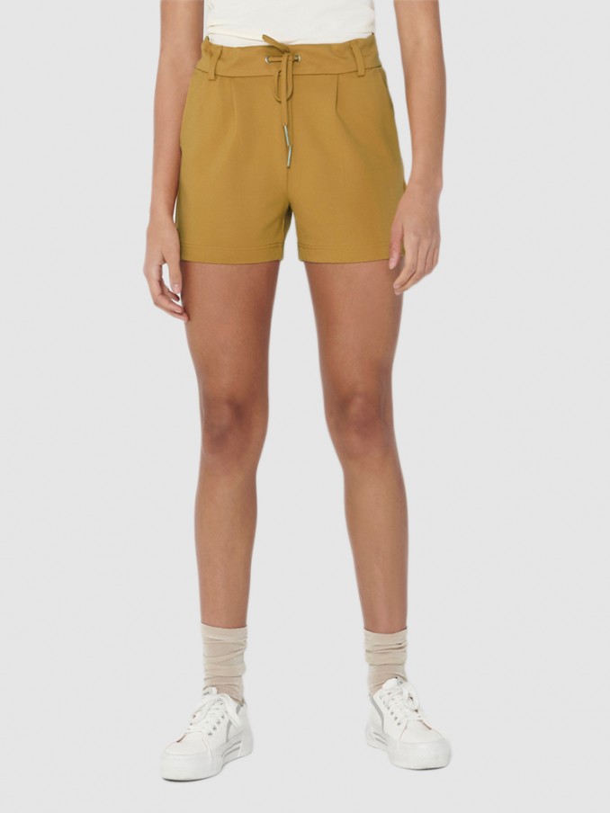 Pantalones Cortos Mujer Amarillo Only