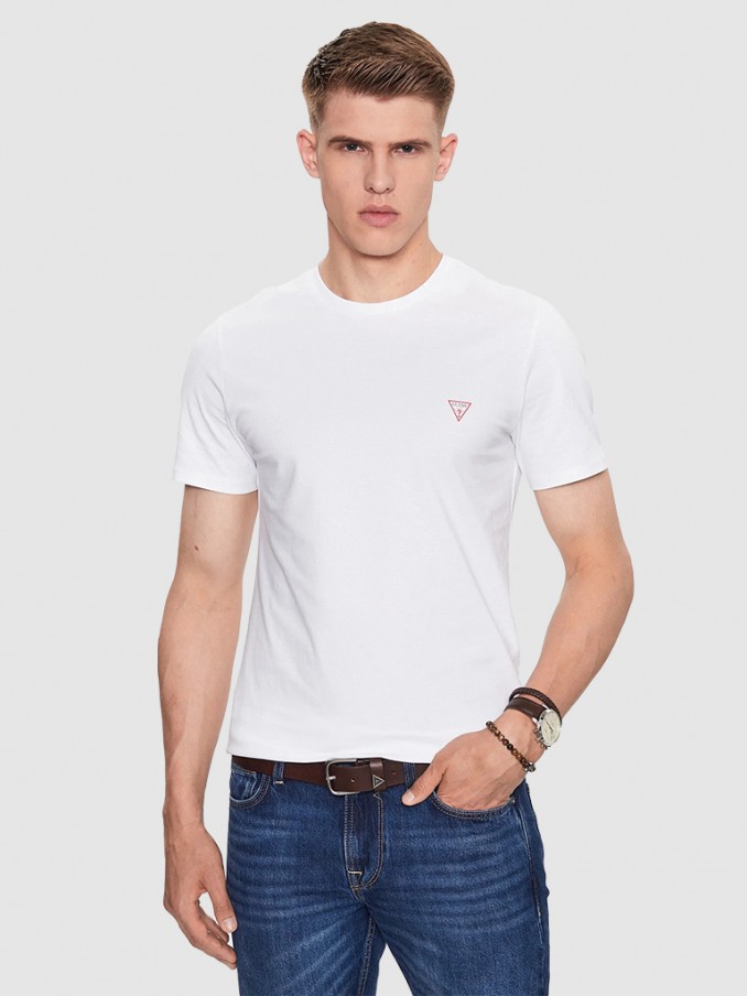 Camiseta Hombre Blanco Guess