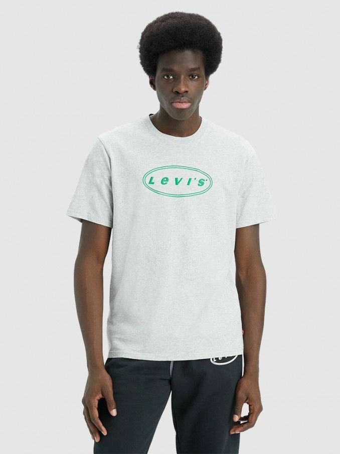 T-Shirt Man Light Gray Levis