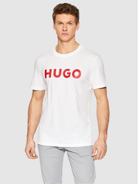 Camiseta Hombre Blanco Hugo Boss