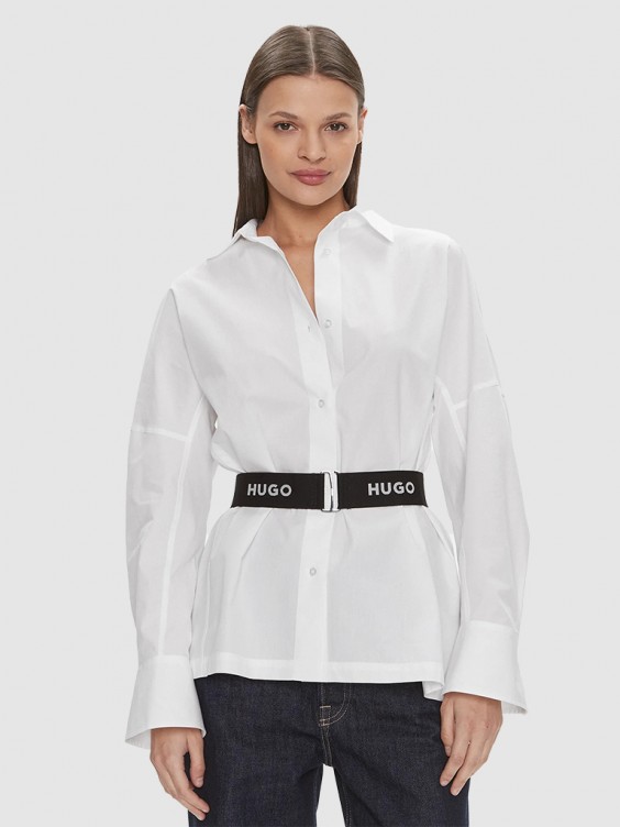 Camisa blanca hugo store boss mujer