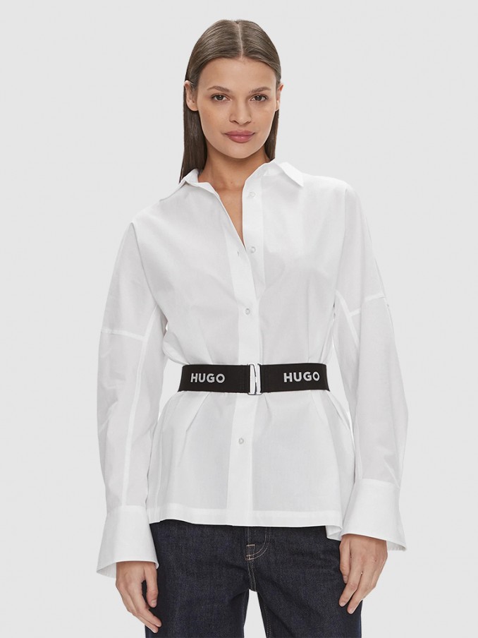 Shirt Woman White Hugo Boss
